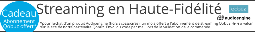 Cadeau Qobuz pour l'achat d'un produit Audioengine Cadeau Qobuz pour l'achat d'un produit Audioengine