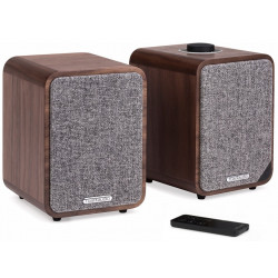 RUARK AUDIO MR1 MK2 Bois - Paire d'enceintes amplifiées avec réception sans fil Bluetooth qualité CD