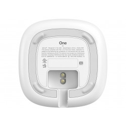 Sonos One SL Blanc - Vue de dessous avec le connecteur pour l'alimentation électrique