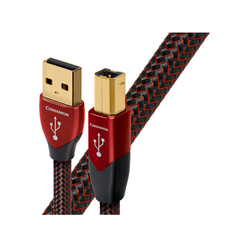 Audioquest Cinnamon : USB A pour la source - USB B pour le DAC Audioquest Cinnamon : USB A pour la source - USB B pour le DAC
