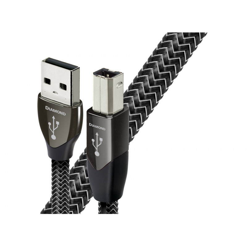 Audioquest Diamond : USB A pour la source - USB B pour le DAC Audioquest Diamond : USB A pour la source - USB B pour le DAC