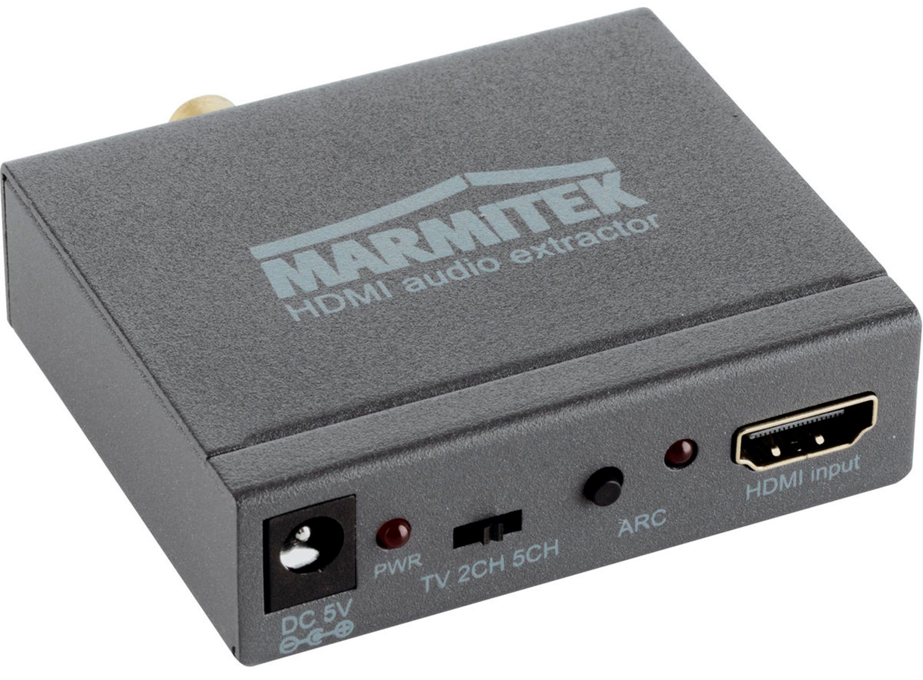 Prolongateur HDMI avec extracteur audio, câble Ethernet, simple