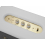 Marshall Stanmore II Bluetooth Blanc - Pavé de boutons pour régler le son, accès aux différentes sources, entrée audio mini-jack