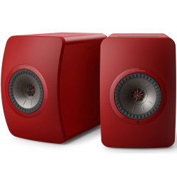 KEF LS50 Wireless II Rouge laqué - Enceintes actives design contemporain