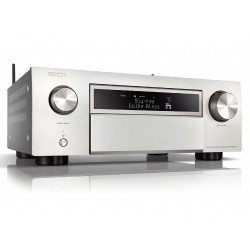 Denon AVC-X6700H Argent - Amplificateur AV 8K à 11.2 canaux avec audio 3D, HEOS intégré et contrôle vocal