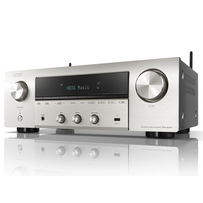 Denon DRA-800H Argent - Ampli tuner AV HiFi réseau