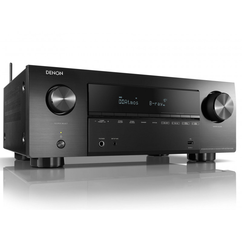 Denon AVR-X2700H DAB - Amplificateur AV 8K à 7.2 canaux avec audio 3D, HEOS intégré et contrôle vocal