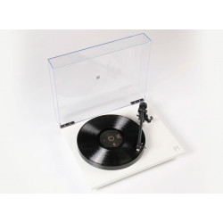 Rega Planar 1 Plus Blanc Mat - Platine vinyle préamplifiée pour 33 et 45 tours