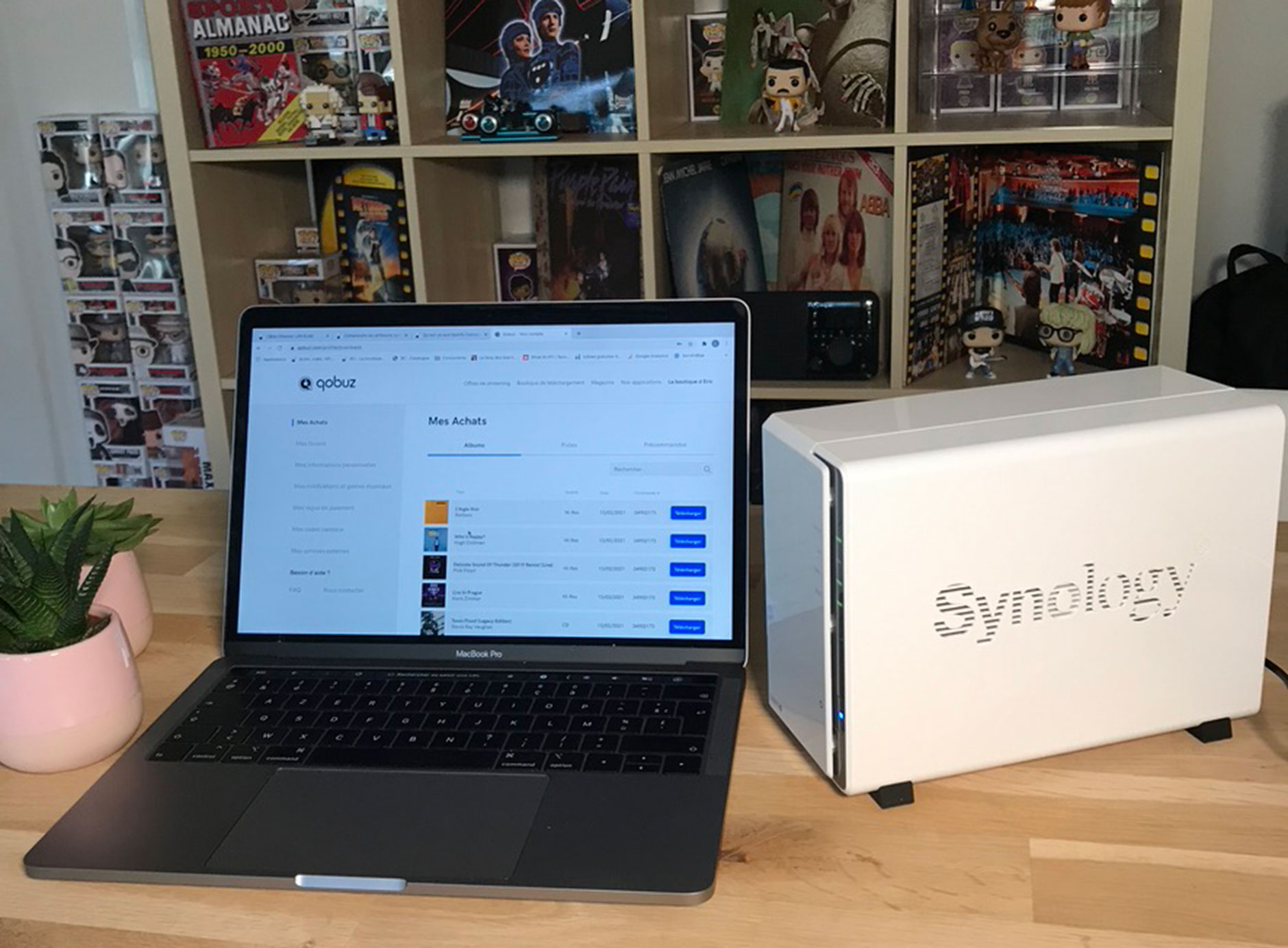 Synology DS223J Serveur NAS total 4To avec 2x disque dur WD 2To