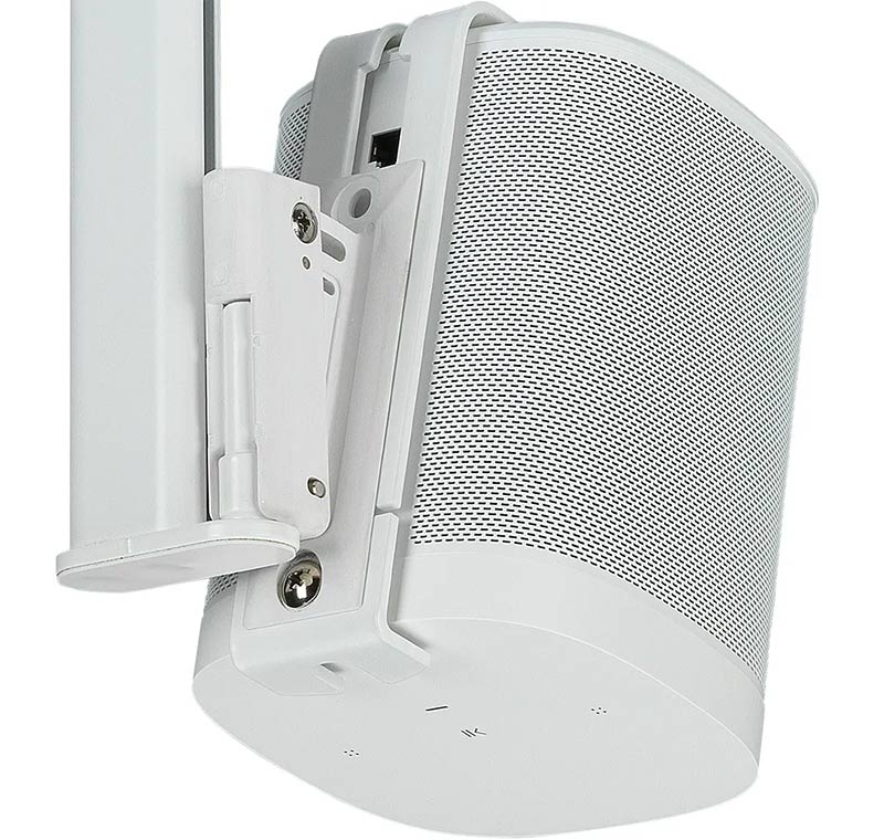 Support Mural Goobay 71348 Pour Sonos One/One SL – Pivotant, Inclinable, Rotatif 180°, Charge 3 Kg, Blanc