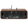 Roberts Stream 67L Walnut (Noyer) - Entrée audio mini-jack, prise Ethernet et sortie casque