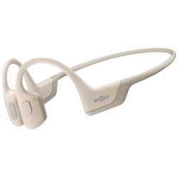 Shokz OpenRun Pro Beige - Casque sport à conduction osseuse