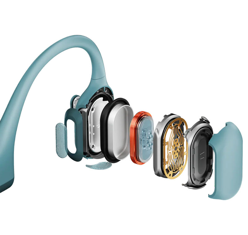 Shokz OpenRun Pro Bleu - Ecouteurs conduction osseuse - La