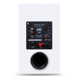 PSB Alpha AM5 Blanc - Nombreuses entrées audio : optique, micro-USB, RCA phono et mini-jack