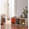 Tangent Spectrum Square cadre en tissu rose