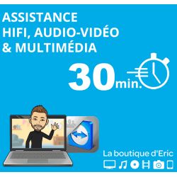Assistance à distance HiFi, audio-vidéo et multimédia - 30 MINUTES