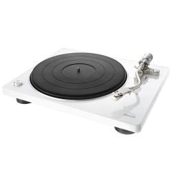 Denon DP-400 Blanc - Platine vinyle préamplifiée phono semi-automatique