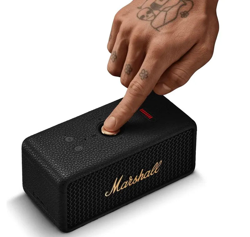 Marshall Emberton III Black & Brass - Enceinte Bluetooth portable