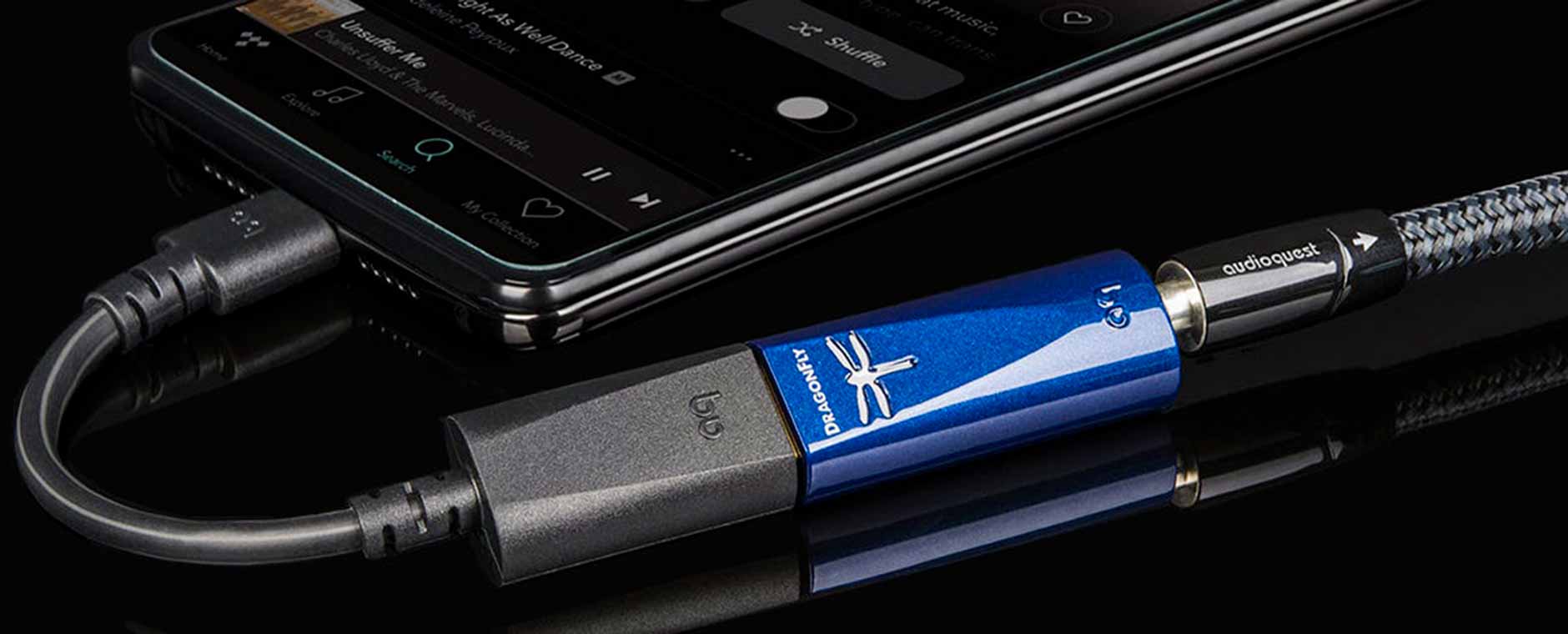 Audioquest DragonTail USB Micro : relier un smartphone à un DAC USB
