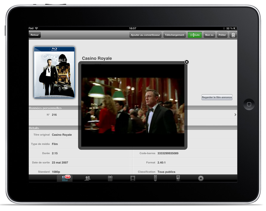 Regarder des films Blu-ray et DVD sur un iPad ou tablette Android