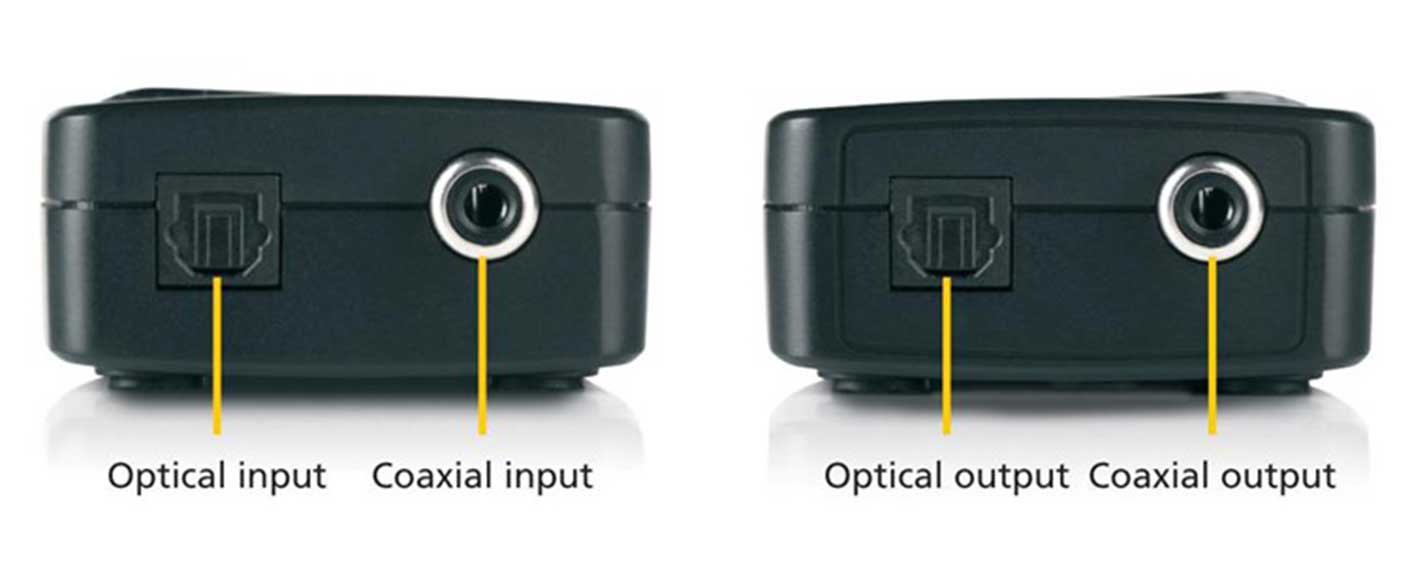 Marmitek Connect TC22 : Convertisseur audio numérique Toslink vers Coaxial