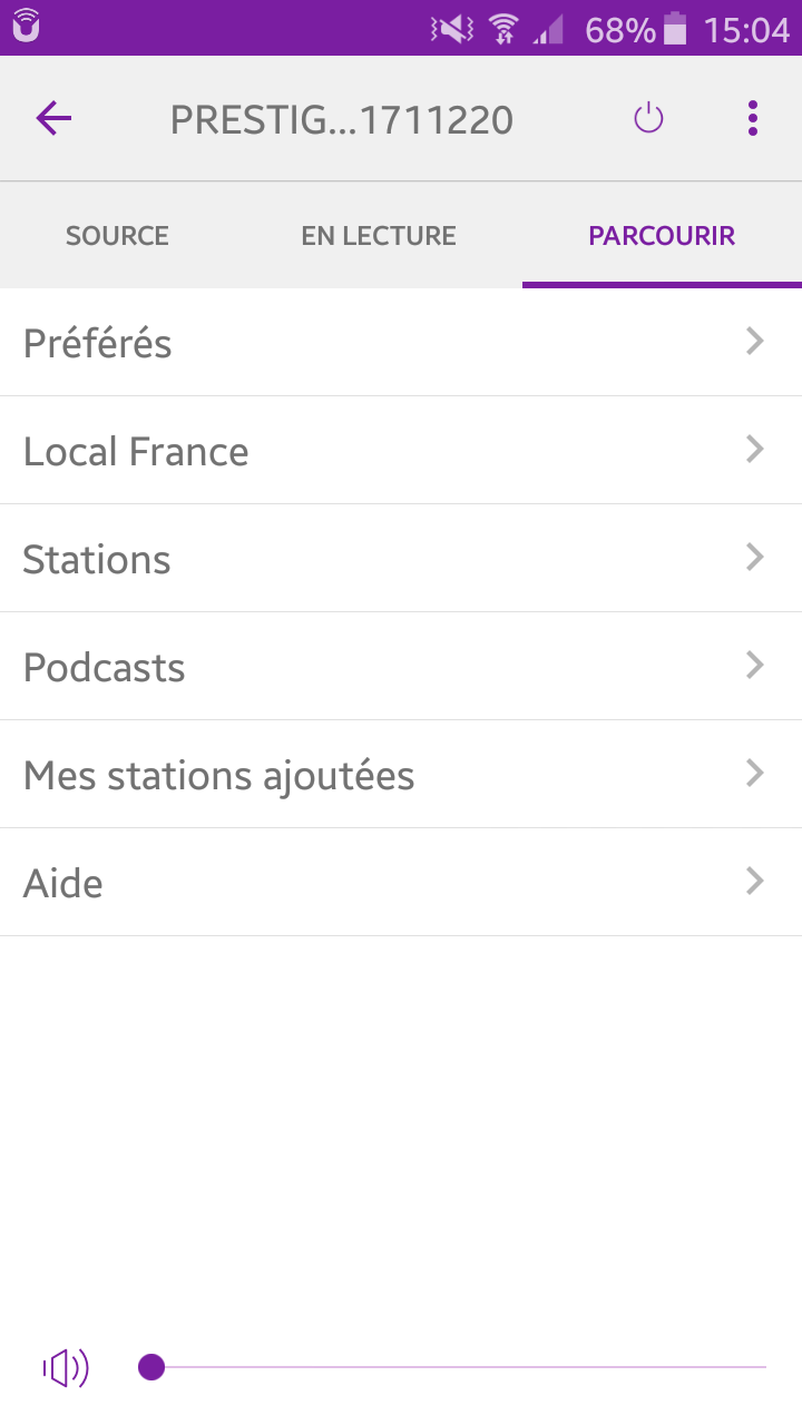 Écoute de stations et podcasts de radio