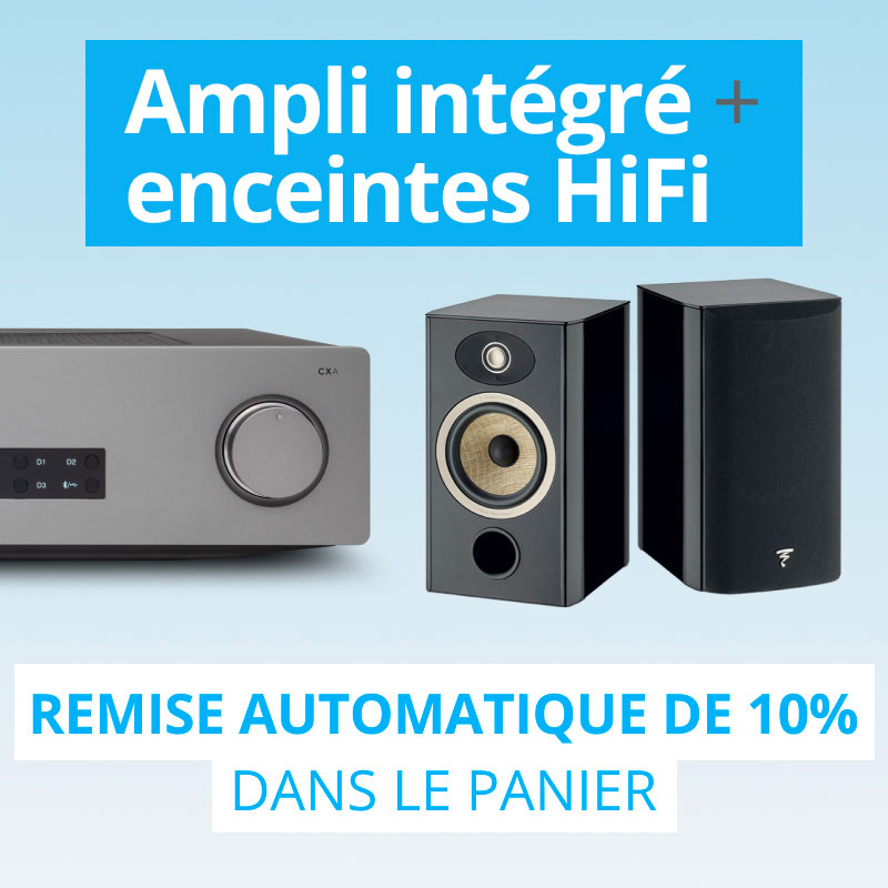 10% de remise sur votre installation HiFi avec ampli et enceintes passives